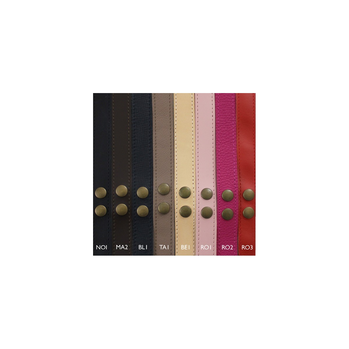 Couleurs des anses cuir amovibles