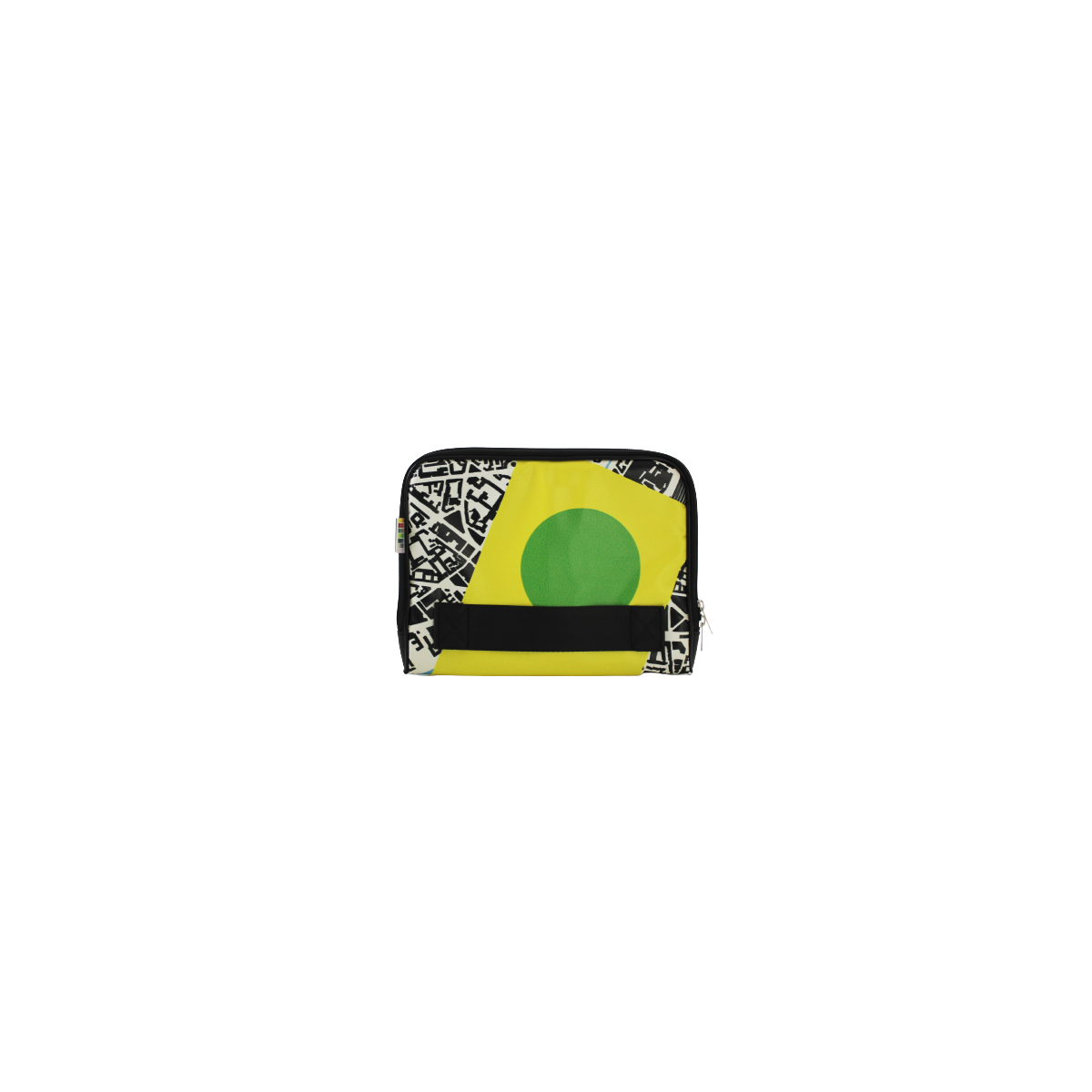 Face avant housse 10 pouces couleurs dominantes jaune et vert Face avant housse 10 pouces couleurs dominantes jaune et vert