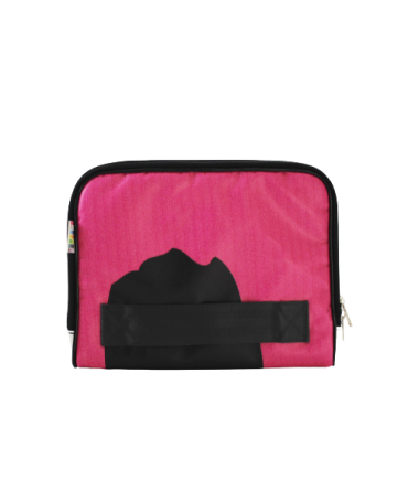 Face avant housse 10 pouces rose et noire Face avant housse 10 pouces rose et noire