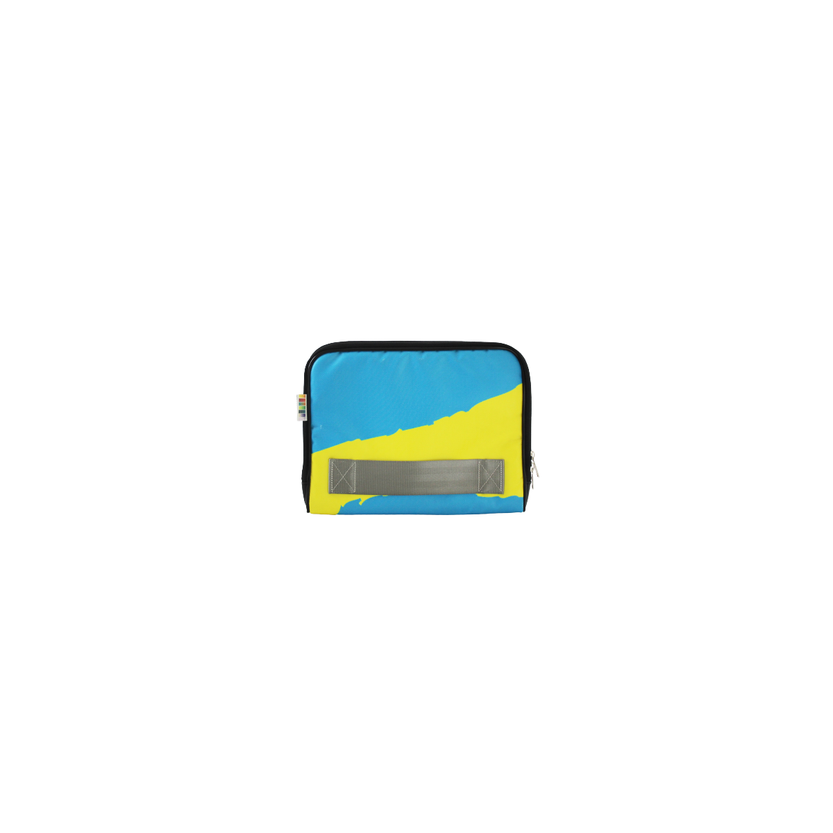 Face avant housse pour tablette 10 pouces jaune et bleue Face avant housse pour tablette 10 pouces jaune et bleue