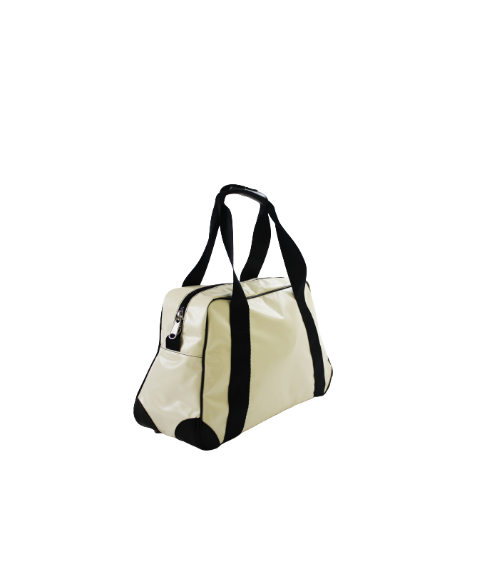 Vue de côté sac minicabine beige