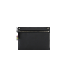 Face avant pochette souris en toile de store gris