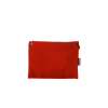 Face arrière pochette souris orange en toile de store