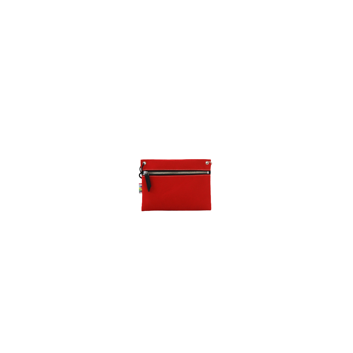 Face avant trousse souris en toile de store rouge