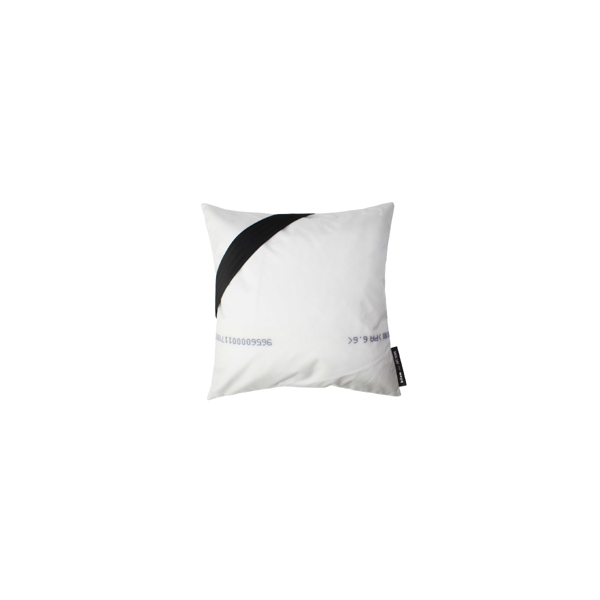 Face avant housse de coussin en toile d'airbag avec ceinture de sécurité noire Face avant housse de coussin en toile d'airbag avec ceinture de sécurité noire