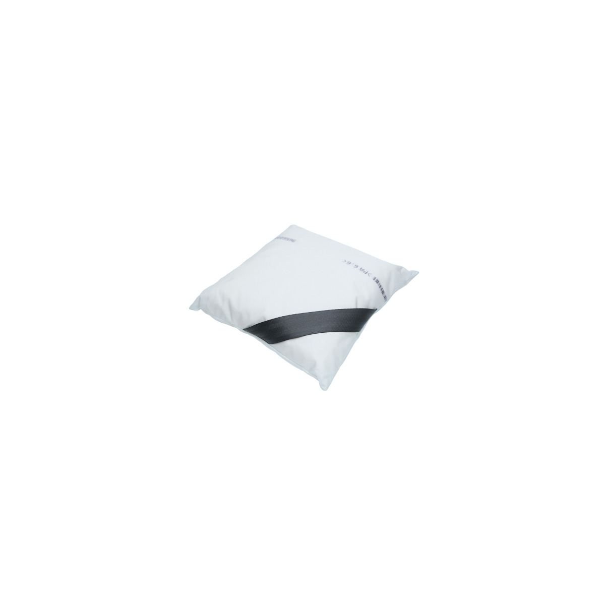 Coussin blanc et gris posé Coussin blanc et gris posé