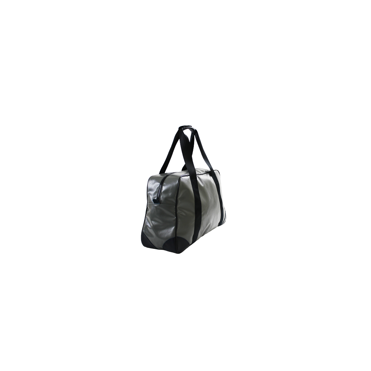Cabine travel bag from the upcycling of an advertising tarpaulin.