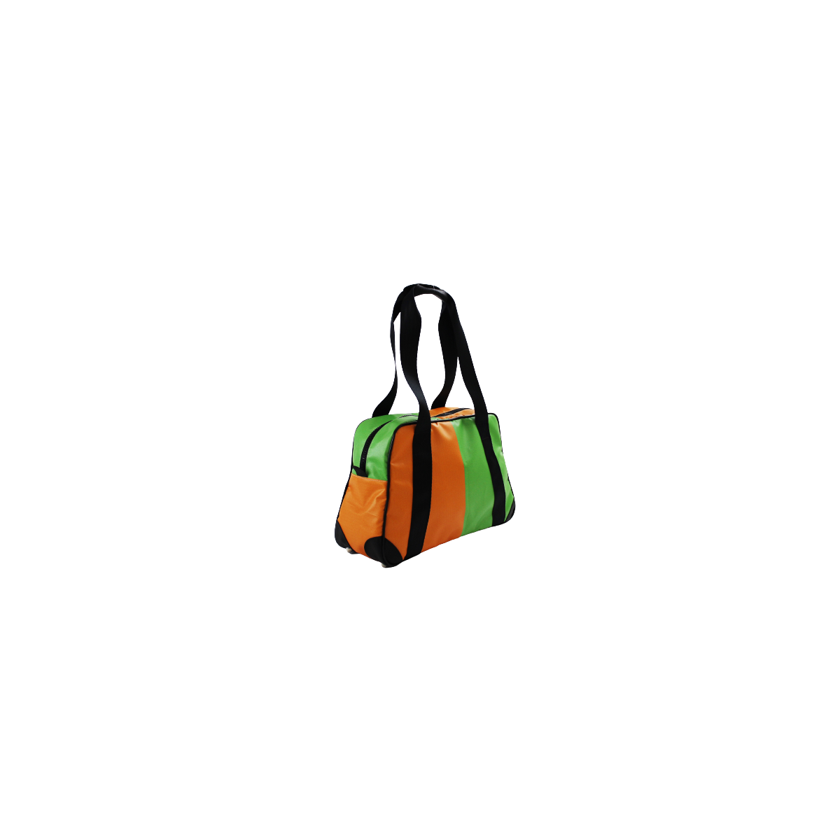 Minicabine travel bag from the upcycling of an advertising tarpaulin.