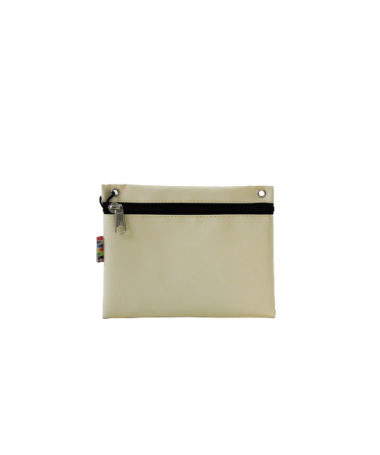 Vue face trousse souris couleur ivoire
