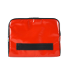 Vue face avant couleur rouge pour cette housse 14 pouces en  toile de l’industrie aéronautique