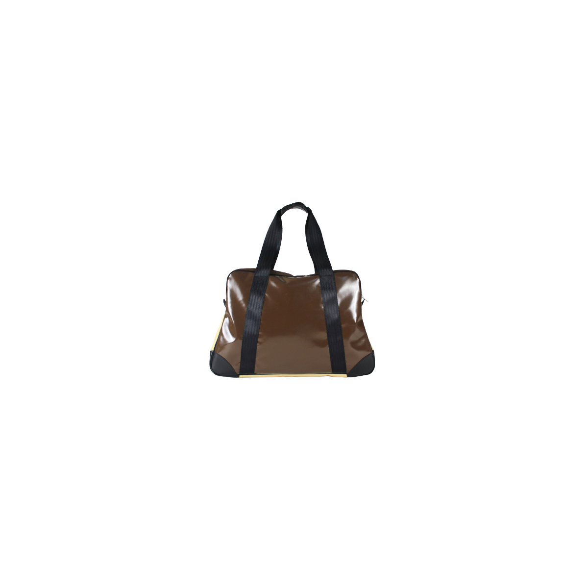 Cabine travel bag from the upcycling of an advertising tarpaulin.