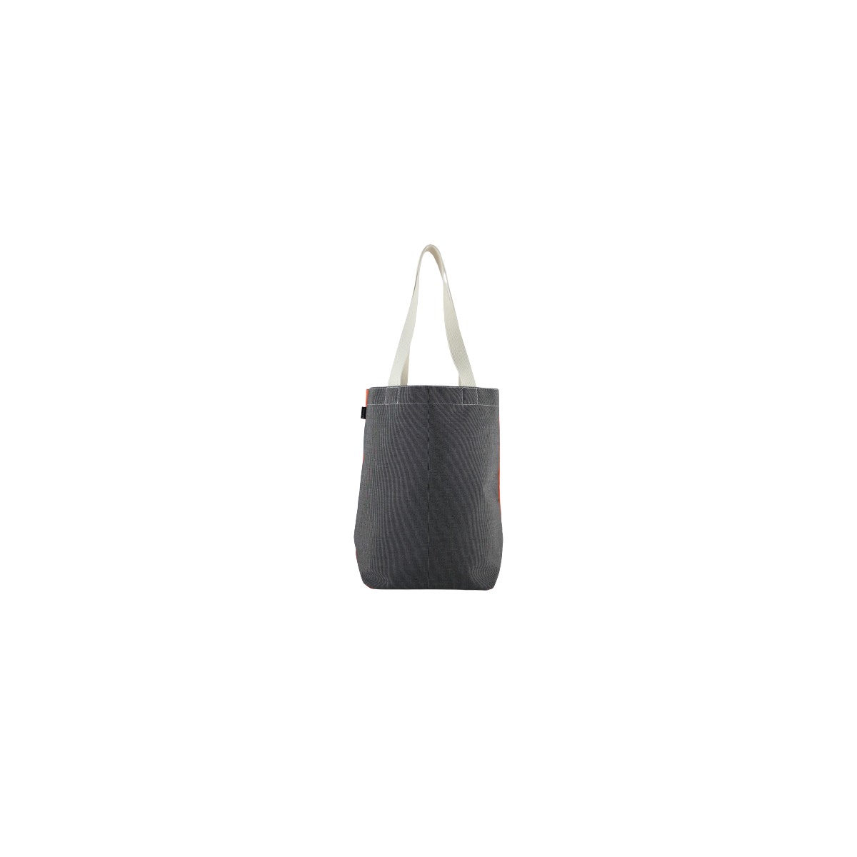 Face avant en tissu d'ameublement gris du sac isocèle Face avant en tissu d'ameublement gris du sac isocèle