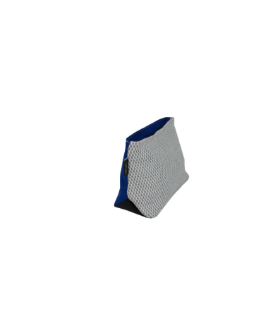 Vue latérale de la trousse isocèle en tissu d'ameublement et toile de store Vue latérale de la trousse isocèle en tissu d'ameublement et toile de store