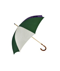 Vue latérale du parapluie en en toile de montgolfière