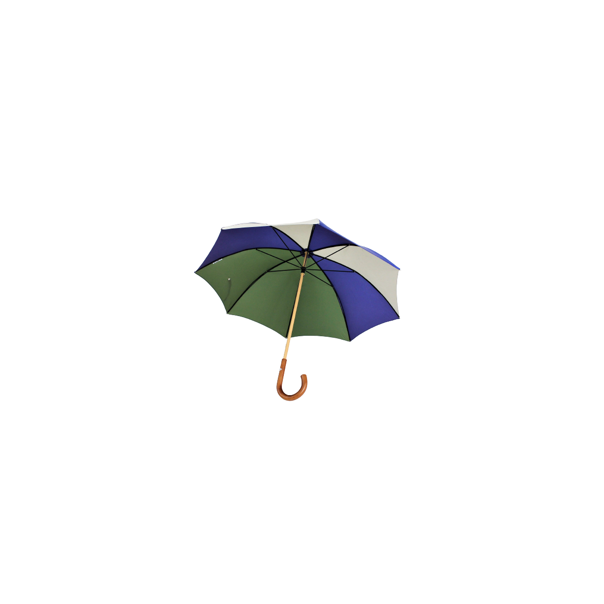 Vue intérieur du parapluie en en toile de montgolfière Vue intérieur du parapluie en en toile de montgolfière