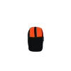 Vue du côté sans anse noire et dessus orange de la trousse de toilette en blouson de chantier