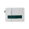 Housse ordinateur issue de l'upcycling de toile d'airbag blanche