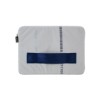 Housse ordinateur issue de l'upcycling de toile d'airbag blanche