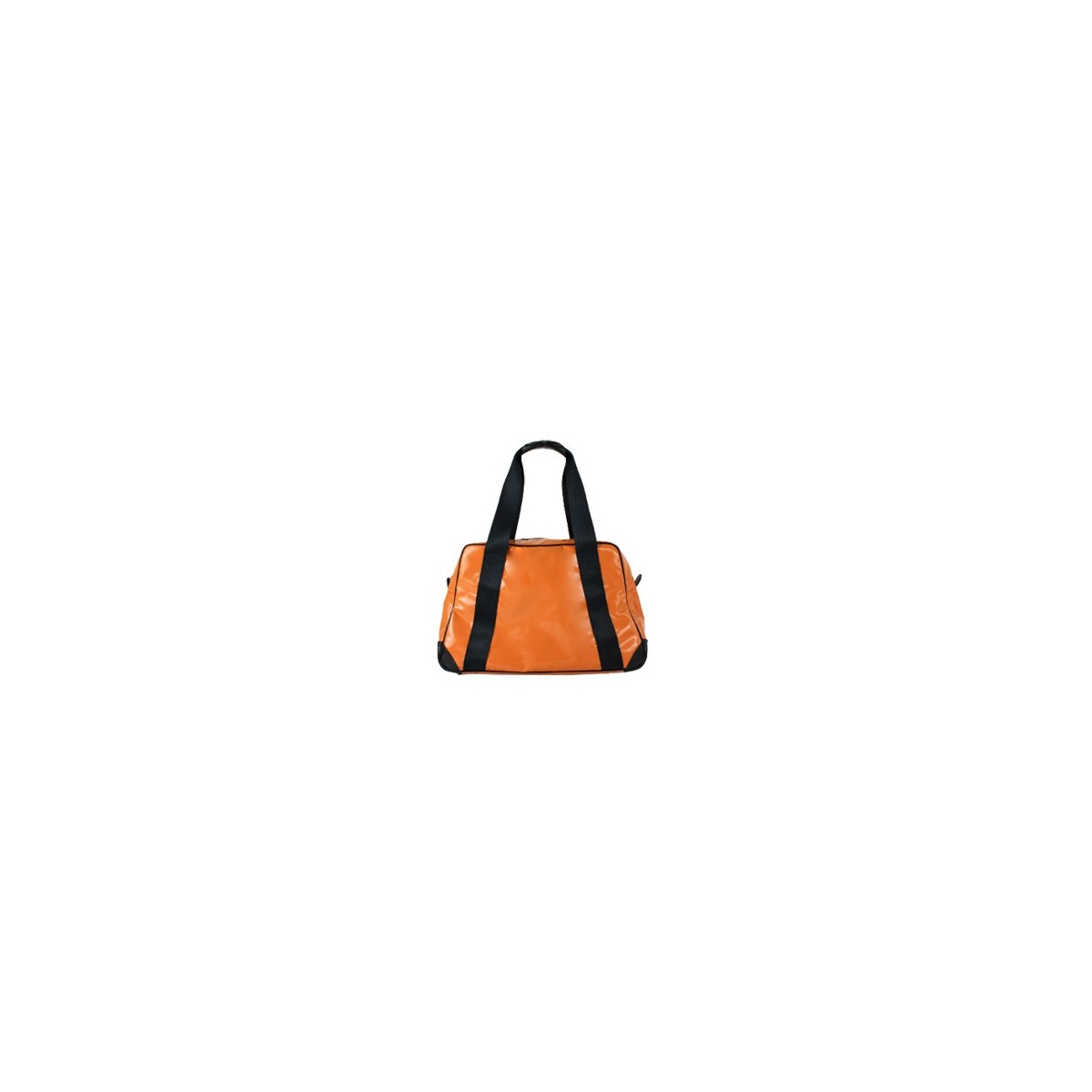 Minicabine travel bag from the upcycling of an advertising tarpaulin.