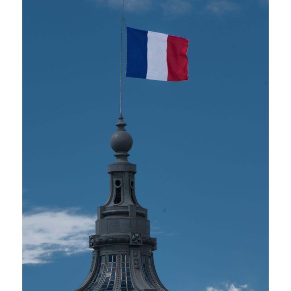 French Flag drawstring bag