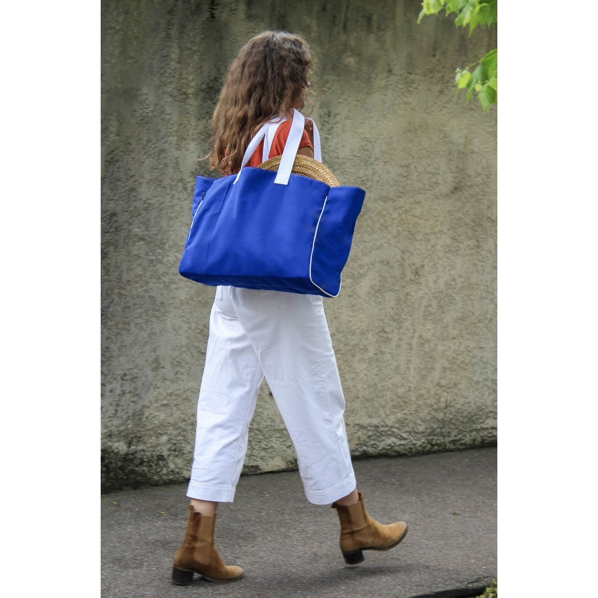 Grand cabas en toile de store
