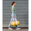 Toile de montgolfière upcyclée en sac polochon