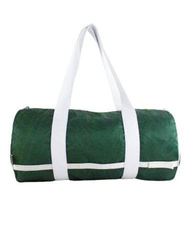 Toile de montgolfière upcyclée en sac polochon