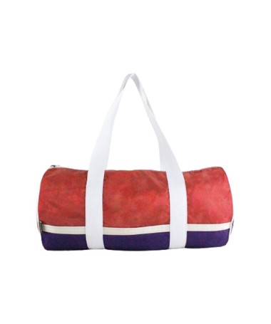 Toile de montgolfière upcyclée en sac polochon