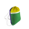 Sac cordon confectionné à partir d'une toile de montgolfière upcyclée.