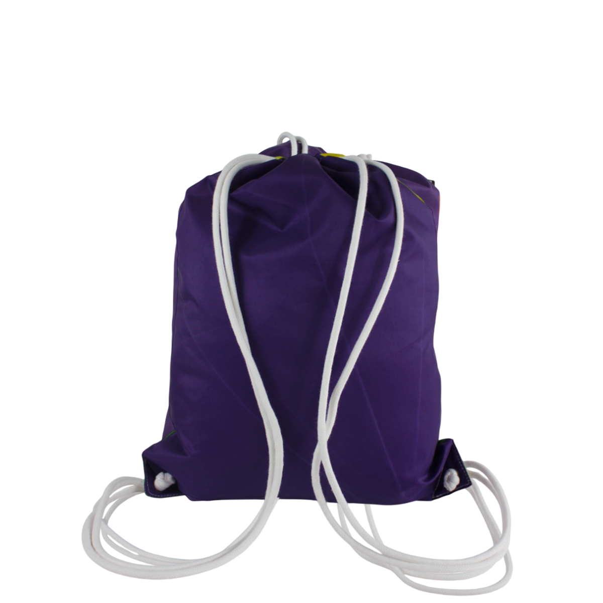 Sac cordon confectionné à partir d'une toile de montgolfière upcyclée.