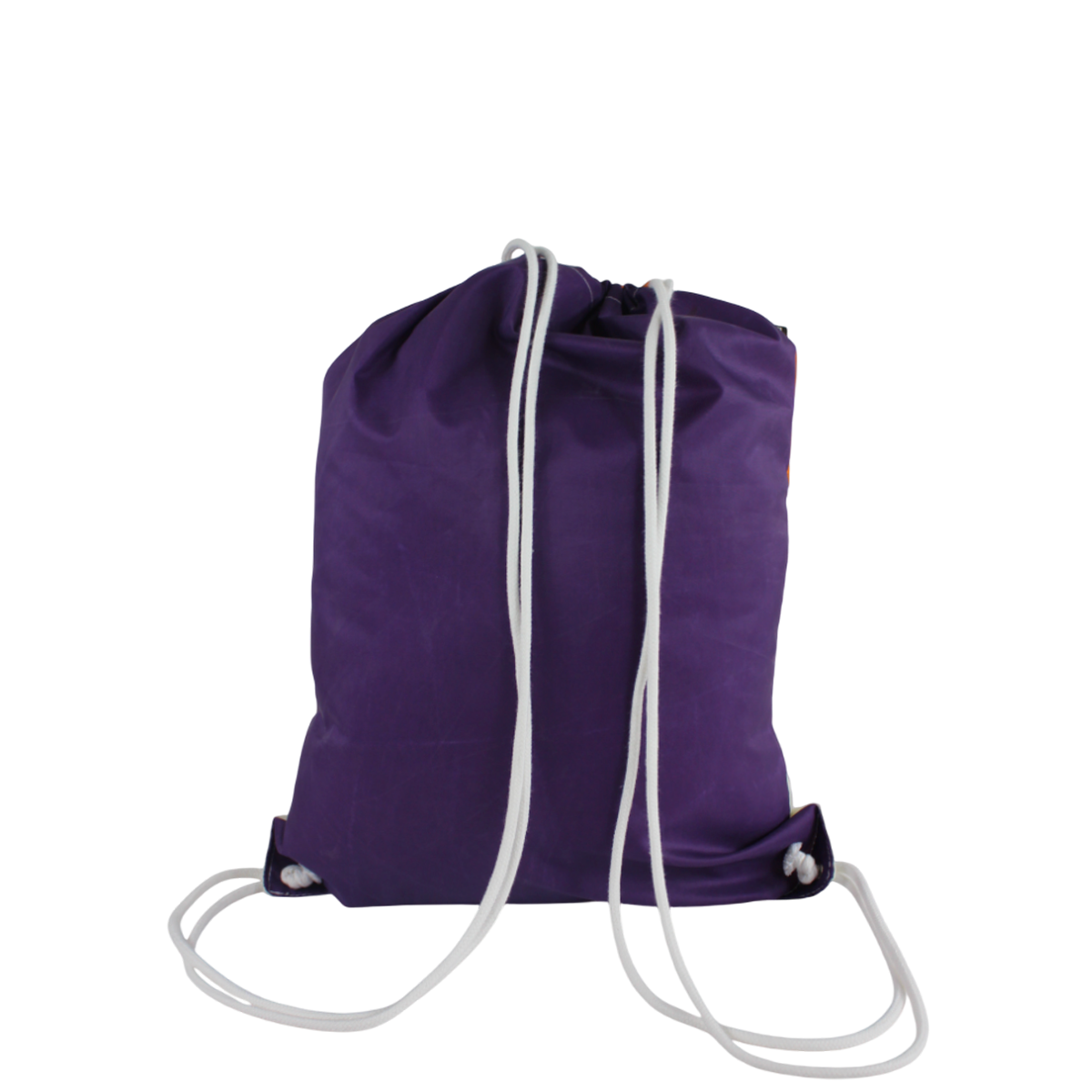 Sac cordon confectionné à partir d'une toile de montgolfière upcyclée.