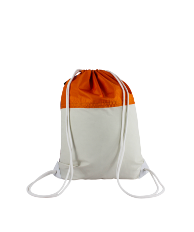 Sac cordon confectionné à partir d'une toile de montgolfière upcyclée.