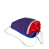 Sac cordon confectionné à partir d'une toile de montgolfière upcyclée.