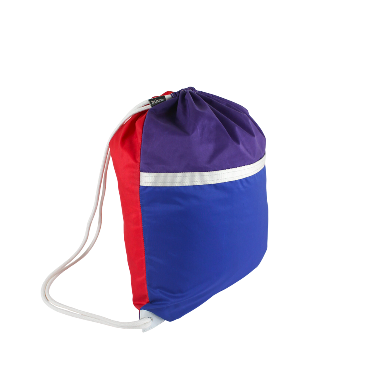 Sac cordon confectionné à partir d'une toile de montgolfière upcyclée.