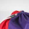 Sac cordon confectionné à partir d'une toile de montgolfière upcyclée.