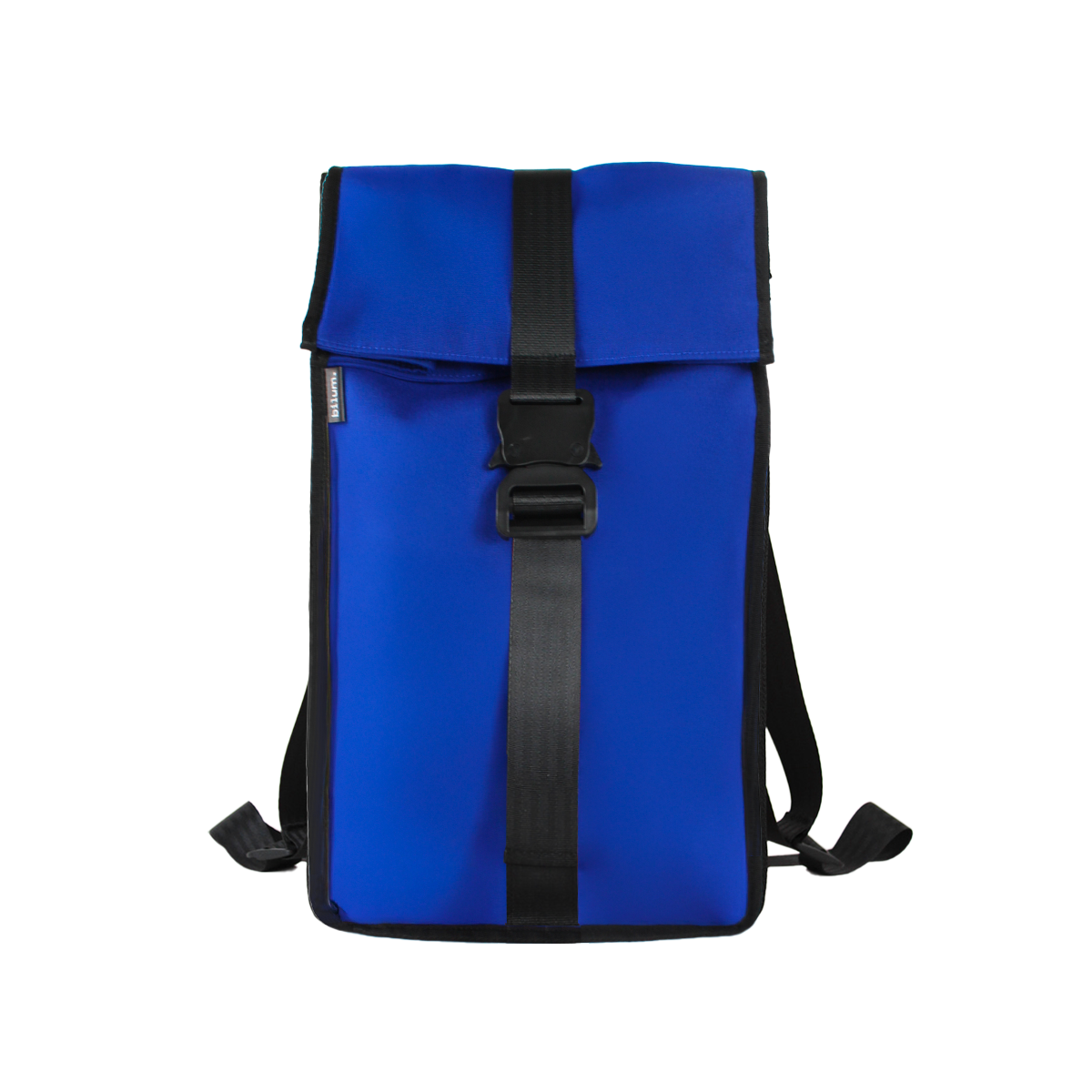 Sac à dos upcyclé en toile de store bleue – fabrication française bilum