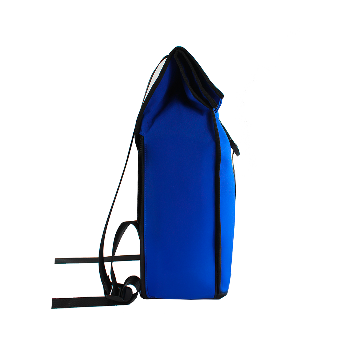 Sac à dos écologique en toile de store bleue avec poche latérale cachée