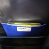 Sac à dos bleu avec poche intérieure assortie pour clés et accessoires