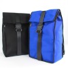 Sacs à dos upcyclés en toile de store bleue usagée et noire réformée – autres coloris - bilum