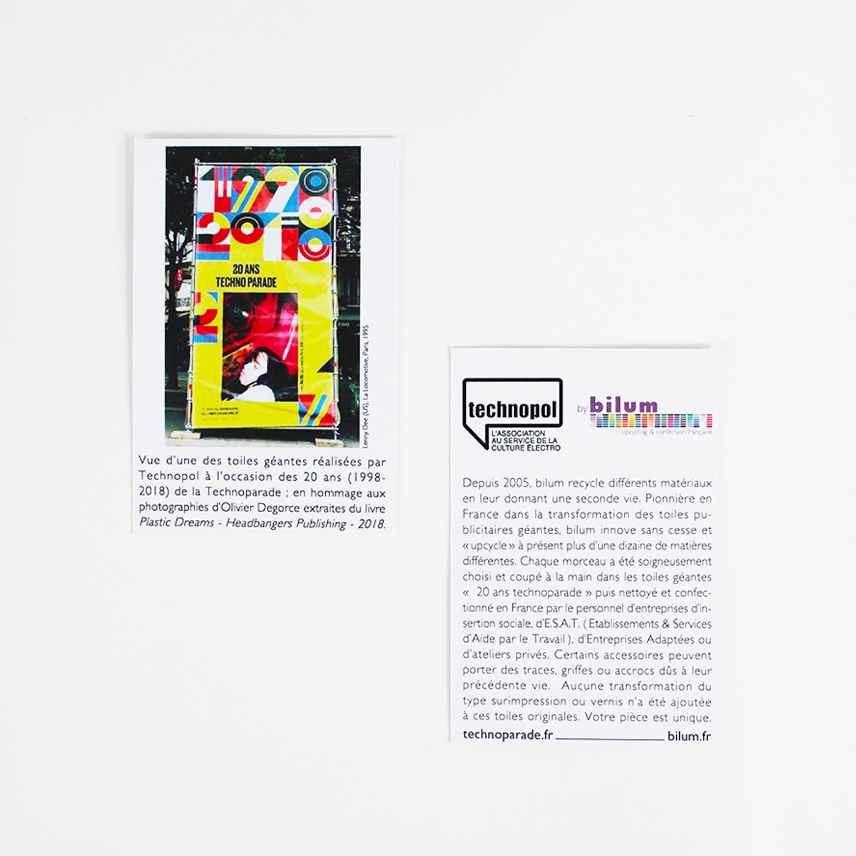 Grand cabas multicolore issu de l'upcycling d'une toile événementielle