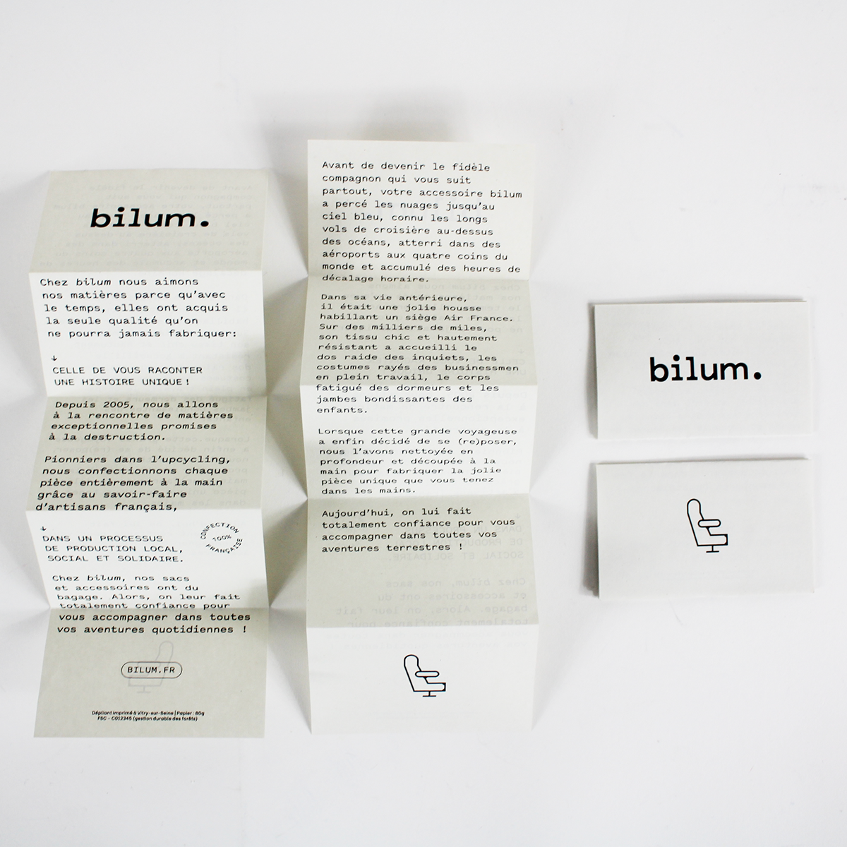trousse de toilette recyclée | siège Air France | upcycling | bilum