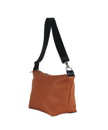 Sac bandoulière en cuir de luxe - camel