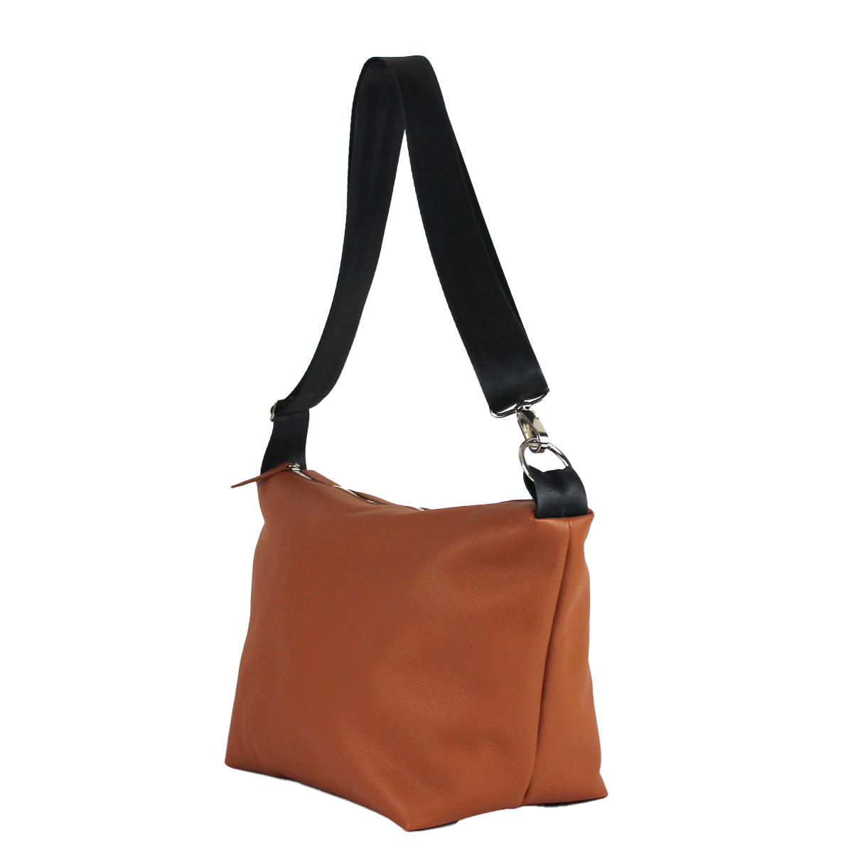 Sac bandoulière en cuir de luxe - camel