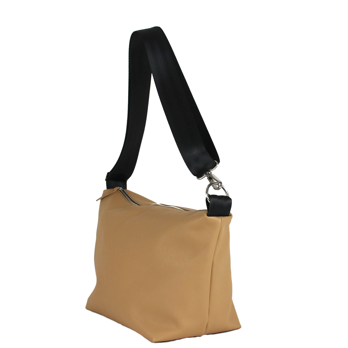 Sac bandoulière en cuir de luxe - camel